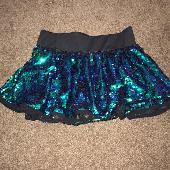 iHeartRaves Shimmering Tide Sequin Skirt (M) - Picture 4 of 4